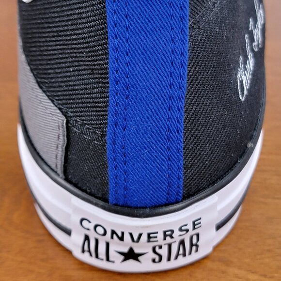 Converse Men's Chuck Taylor All Star Hi A02557C Black/Blue/White Size 11.5 - Picture 9 of 13